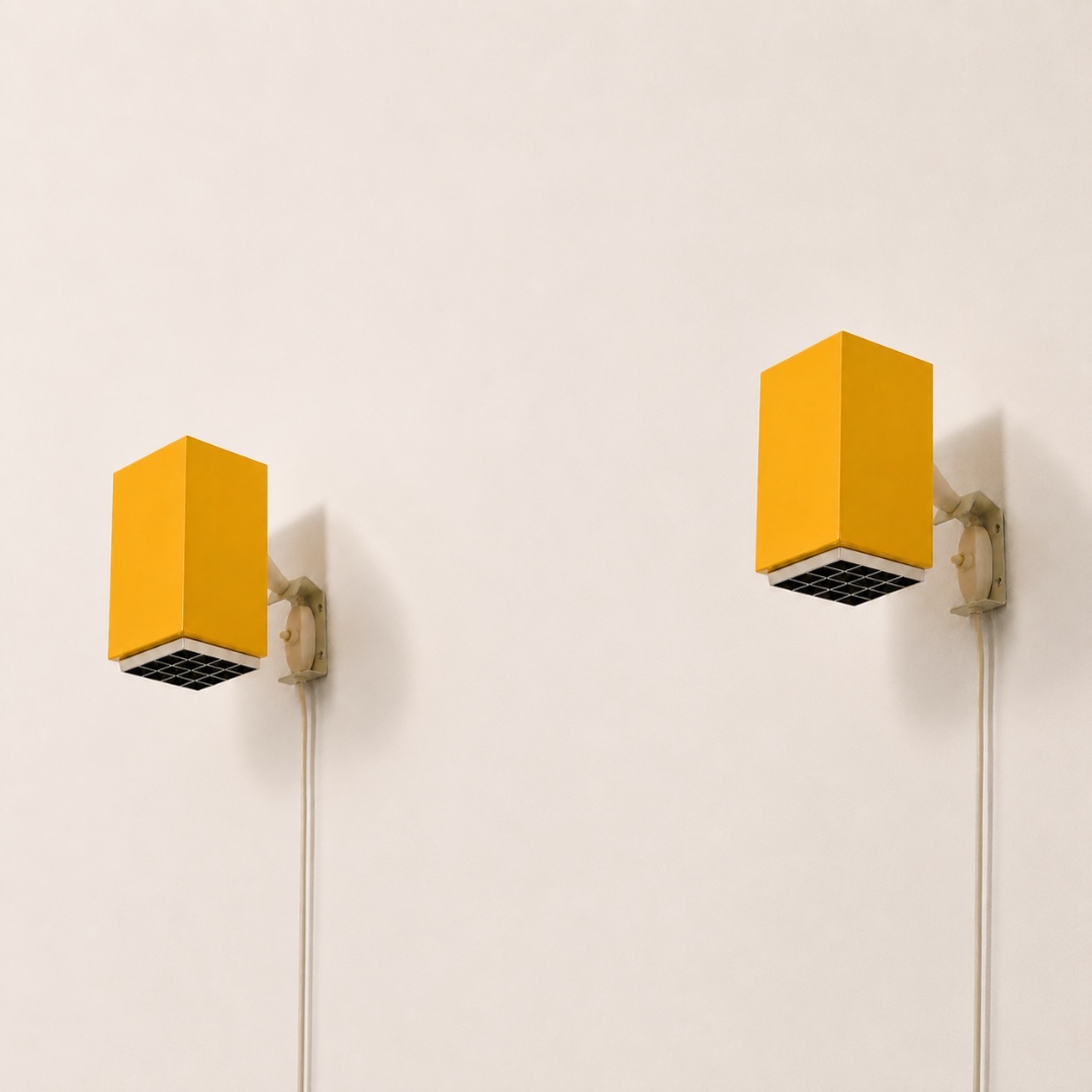 Pair of Elidus Kuben Wall Lights by Björn Svensson