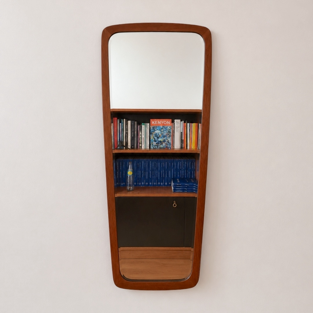 Danish Tapered Teak Mirror