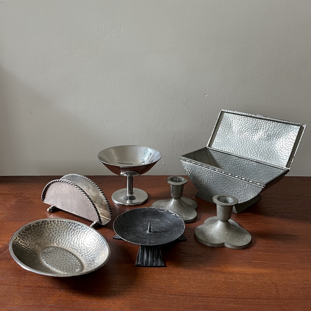 Mid-Century European Metalware full collection