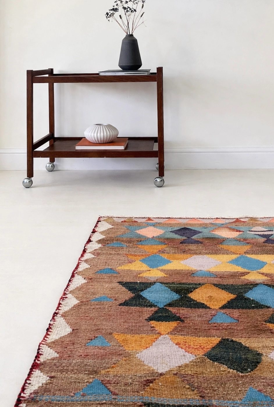 Hand-Knotted Persian Harsin Kilim
